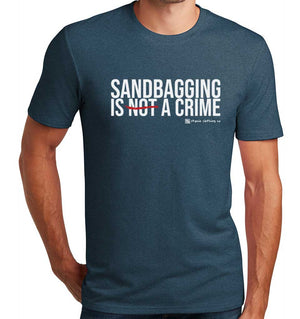 Sandbagging Is a Crime Golf T-Shirt (Tri-blend)
