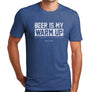 Beer Is My Warm Up Golf T-Shirt (Tri-blend) | Stymie Clothing Company