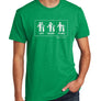 Lift. Clean. Place. Blue Golf T-Shirt (50/50) | Stymie Clothing Company