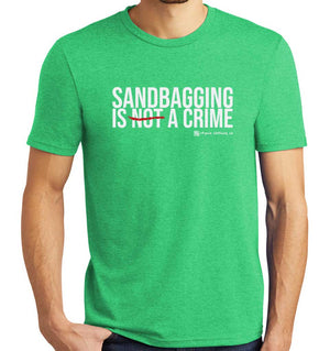 Sandbagging Is a Crime Golf T-Shirt (Tri-blend)