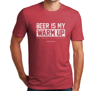 Beer Is My Warm Up Golf T-Shirt (Tri-blend) | Stymie Clothing Company