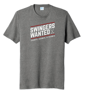 Swingers Wanted Golf T-Shirt Grey | Stymie Clothing Company