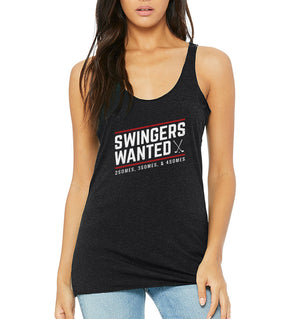 Swingers Wanted Women's Racerback Tank (Tri-blend) | Stymie Clothing Co