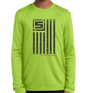 Youth Stymie Nation Flag Competitor Long Sleeve Shirt | Stymie Clothing Company
