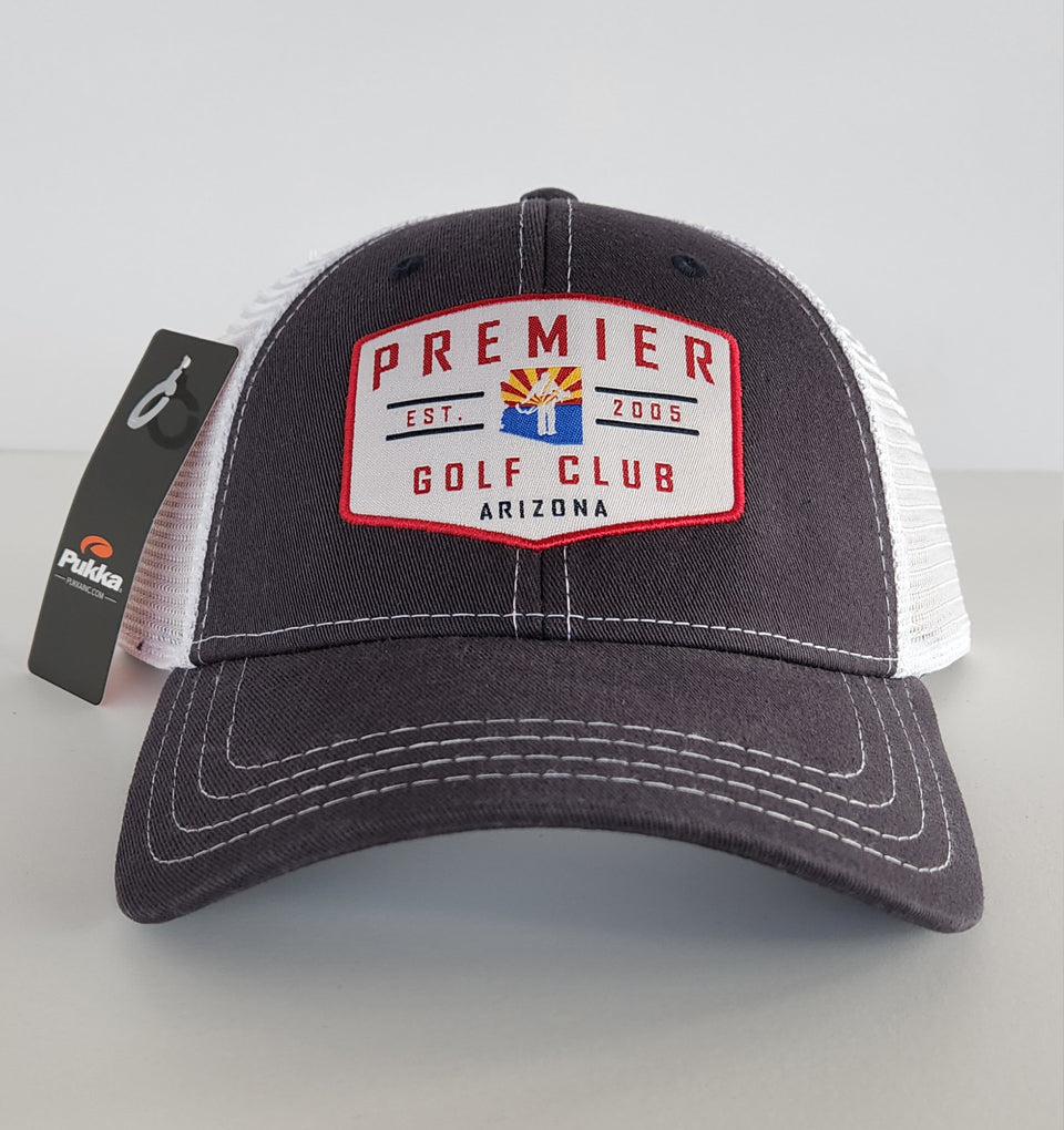 Premier Golf Club Vintage Trucker Snapback Hat by Pukka Stymie