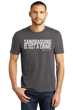 Sandbagging Is a Crime Golf T-Shirt (Tri-blend)